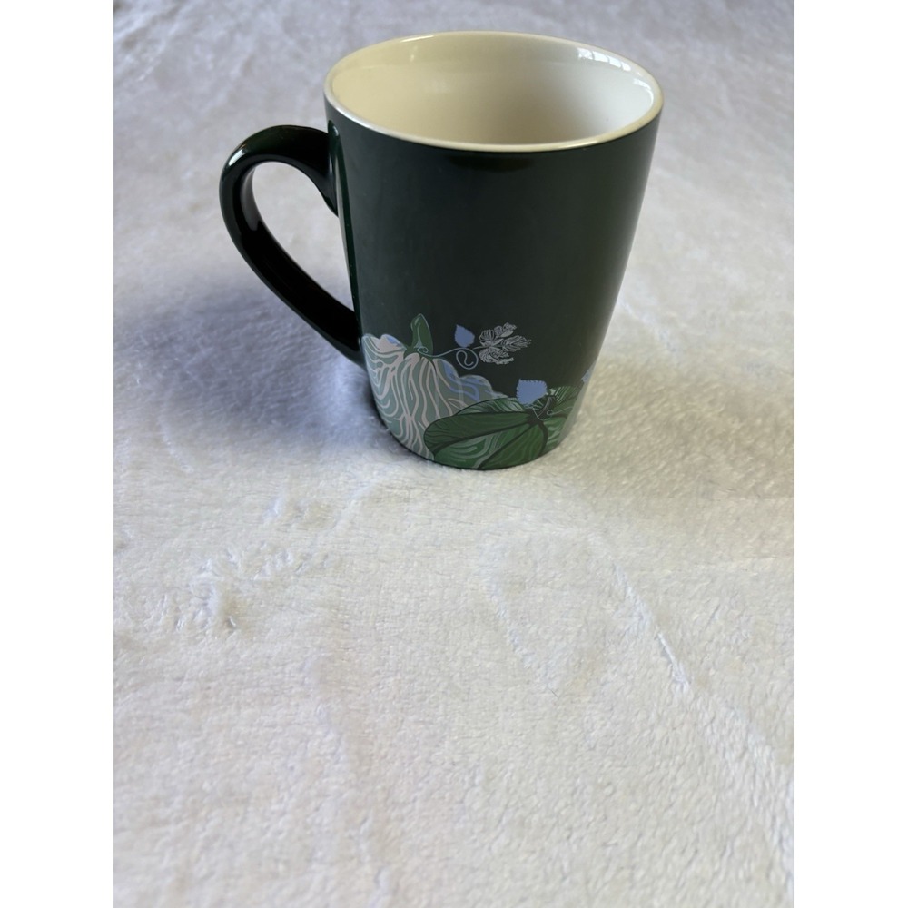 Starbucks Coffee Cup Mug Green Hello Pumpkin 10oz NWOT No Box Limited Edition